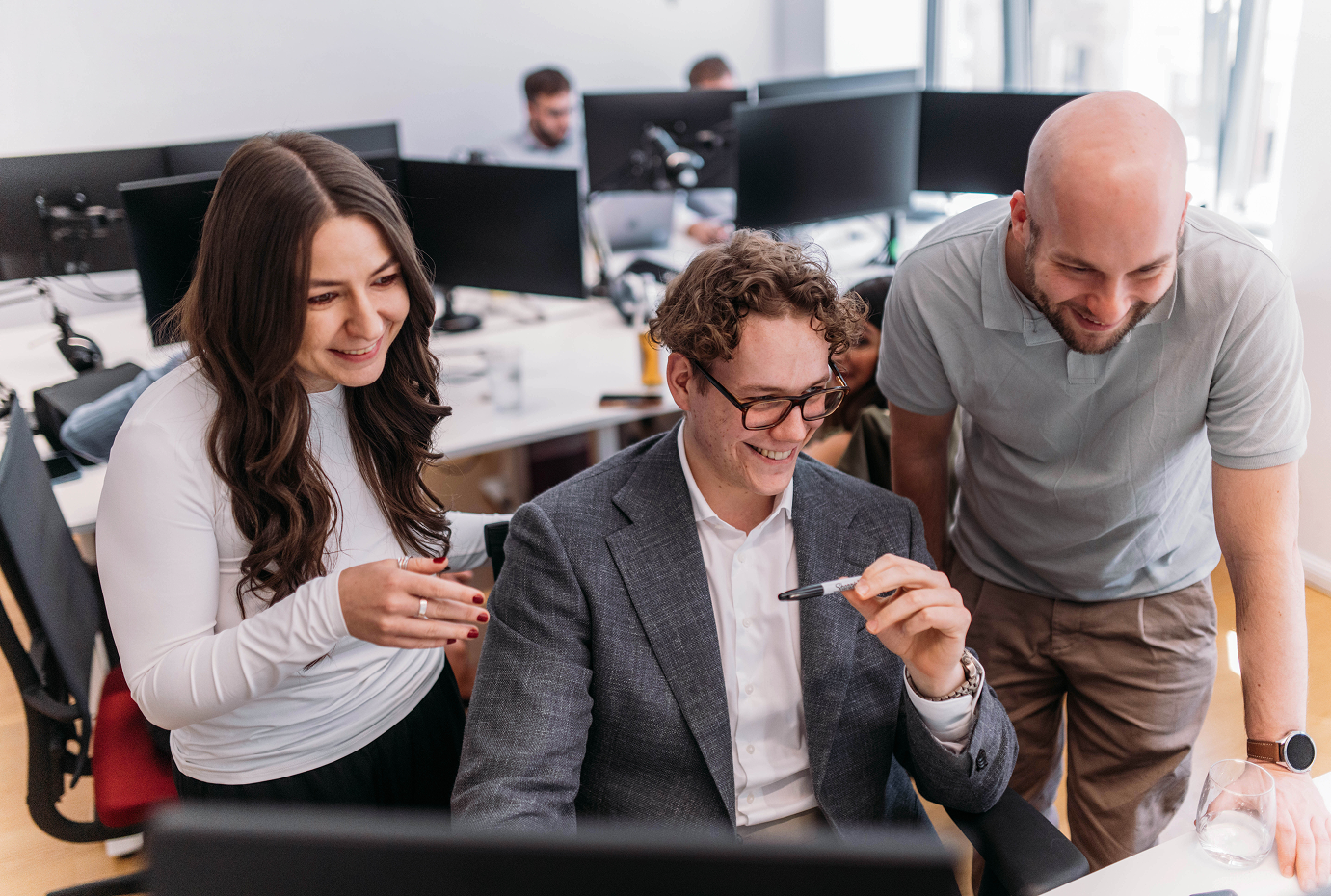 TheVentury team working together in a workshop