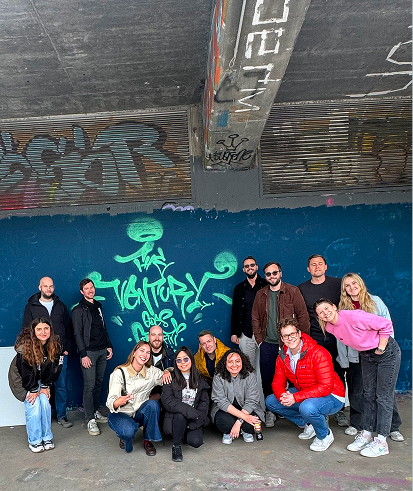 TheVentury team at a shared outdoor meal